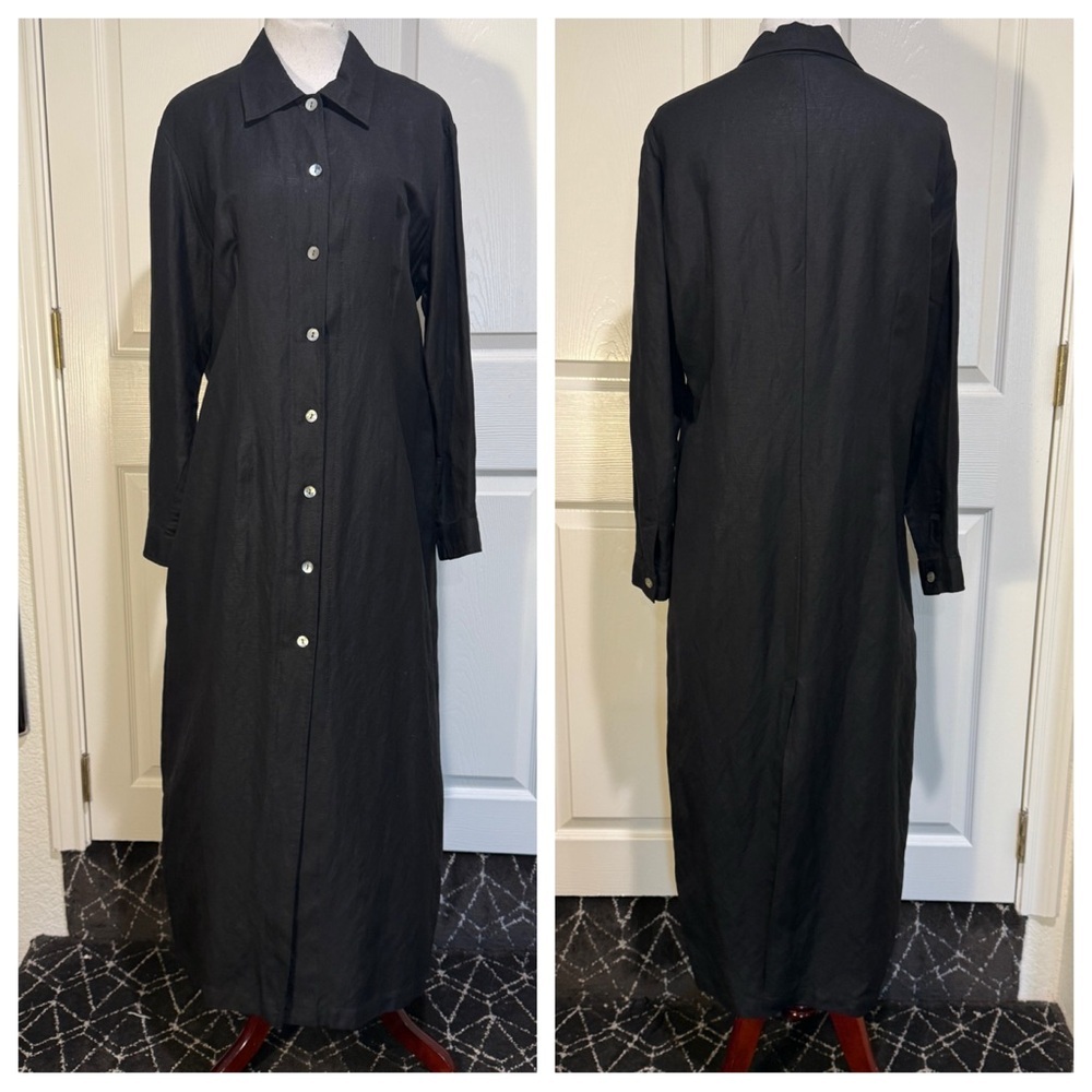 Vintage Newport News Styleworks linen blend dress